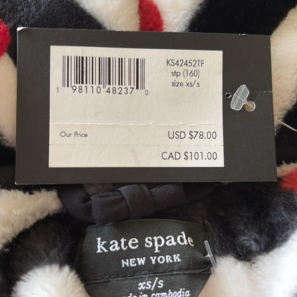 NWT KATE SPADE PLUSH BELTED ROBE - Picture 2 of 4